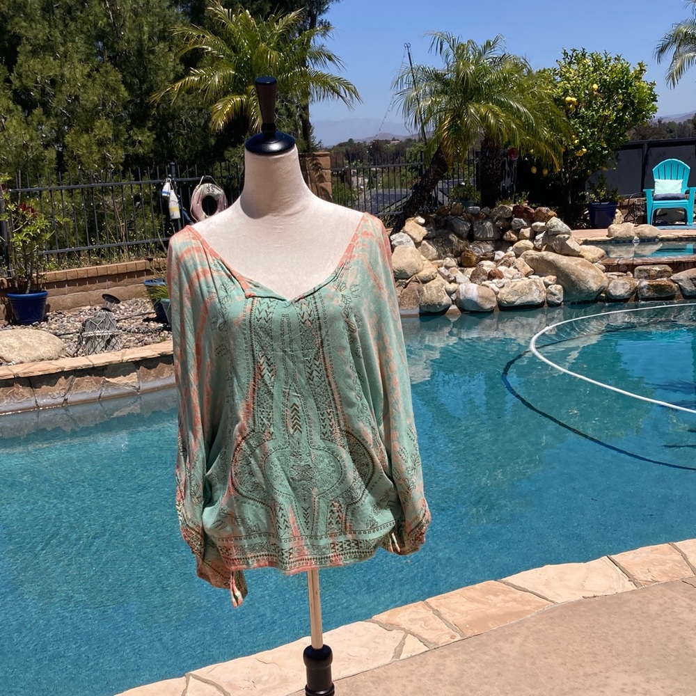 Boho Blouse NWOT XL